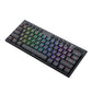 REDRAGON Horus Mini 61Key Red Switch RGB Low Profile Gaming Mechanical Keyboard – Black