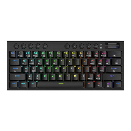 Redragon Horus Mini Pro 61Key Wireless Bluetooth Red Switch RGB Low Profile Gaming Mechanical Keyboard – Black