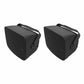 Klipsch RSM-525 Indoor / Outdoor Residential Surface Mount Speakers - Pair (Black) + SONOS Amp Stereo Amplifier (Black)