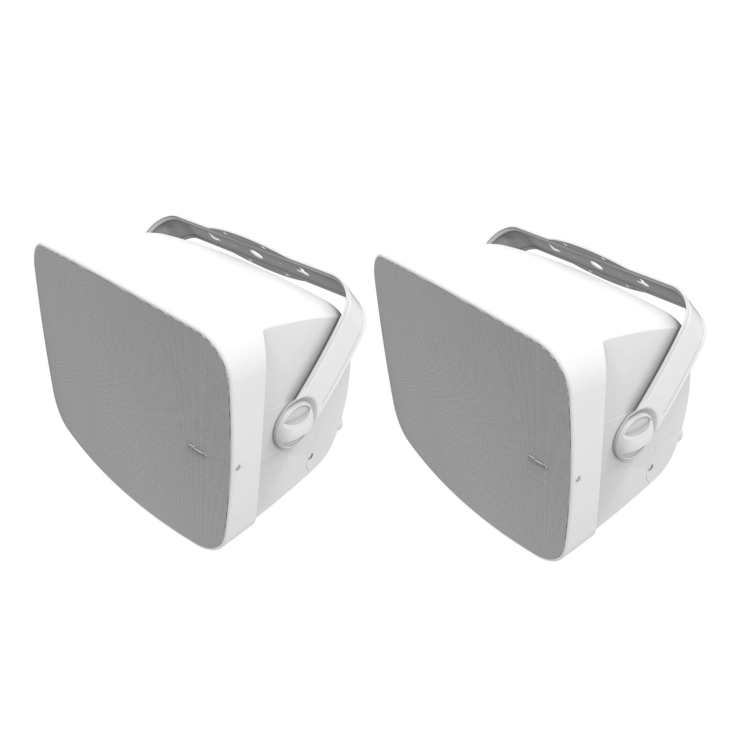 Klipsch RSM-525 Indoor / Outdoor Residential Surface Mount Speakers - Pair (White) + SONOS Amp Stereo Amplifier (Black)