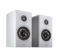 Polk Reserve R100 Bookshelf Speakers - Pair (White) + WiiM Amp Pro Multiroom Streaming Amplifier (Silver)