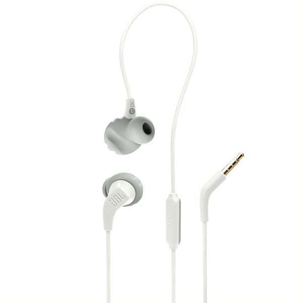 JBL Endurance Run 2 Wired Waterproof Wired Sports In-Ear Headphones - White