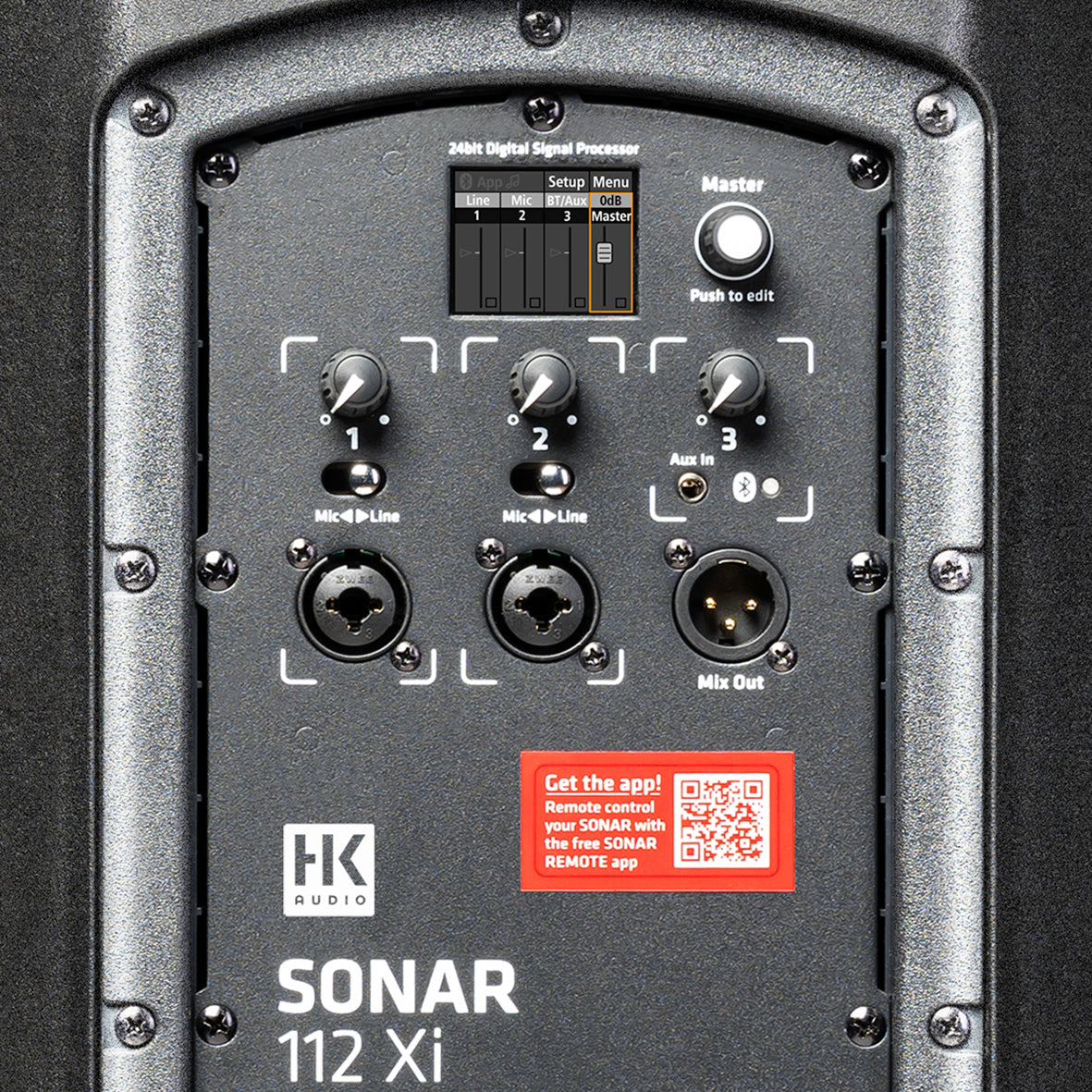 HK Audio SONAR 112 XI Active Speaker with Bluetooth - Each - Black