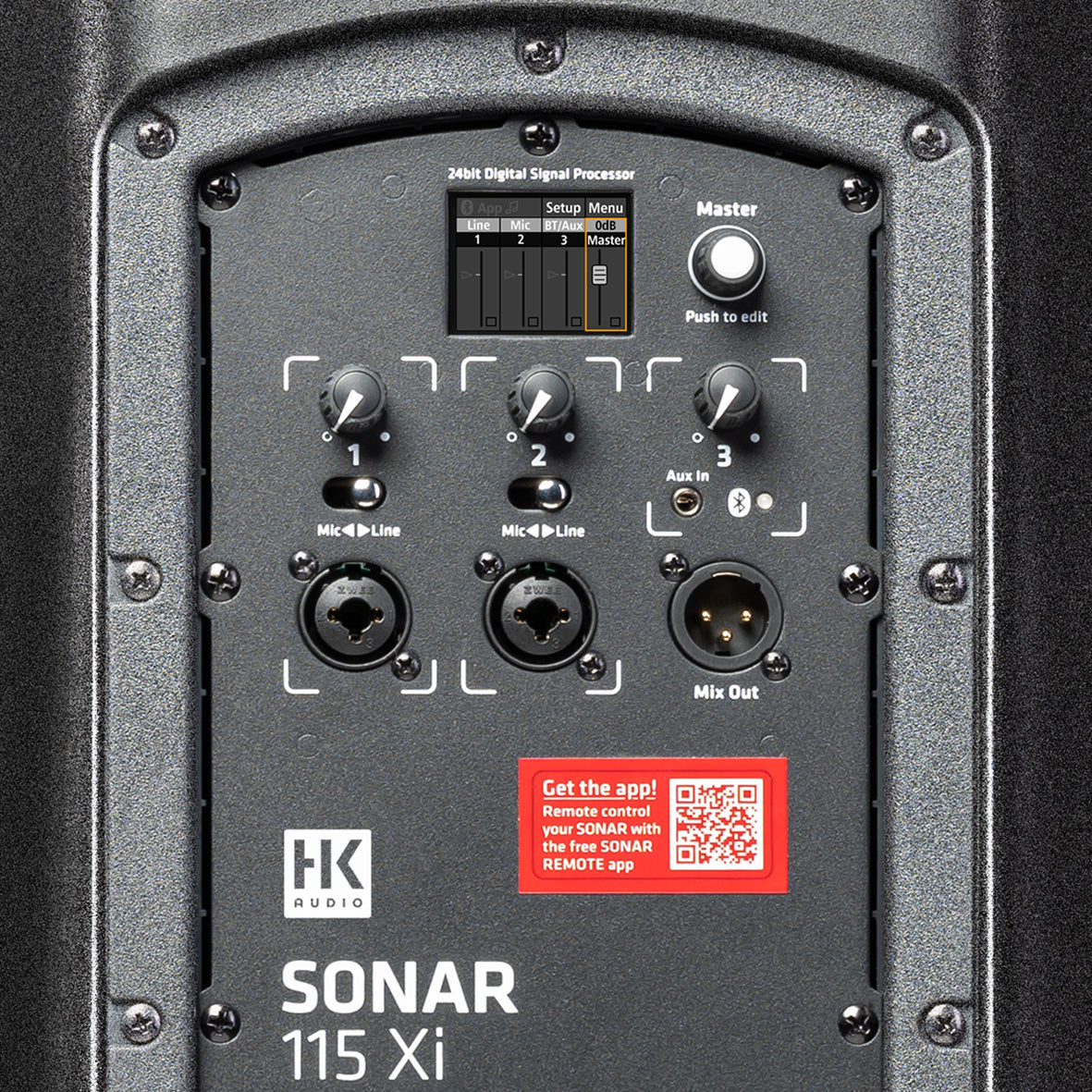 HK Audio SONAR 115 XI Loudspeaker with Bluetooth - Each - Black