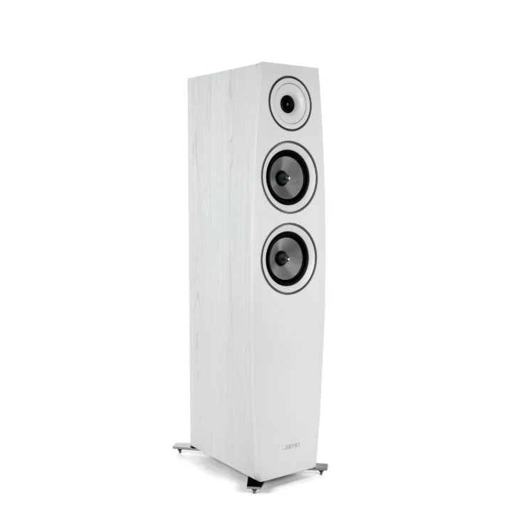 Jamo C95 II Floorstanding Speakers (White) + Sonos Amp Stereo Amplifier (Black)