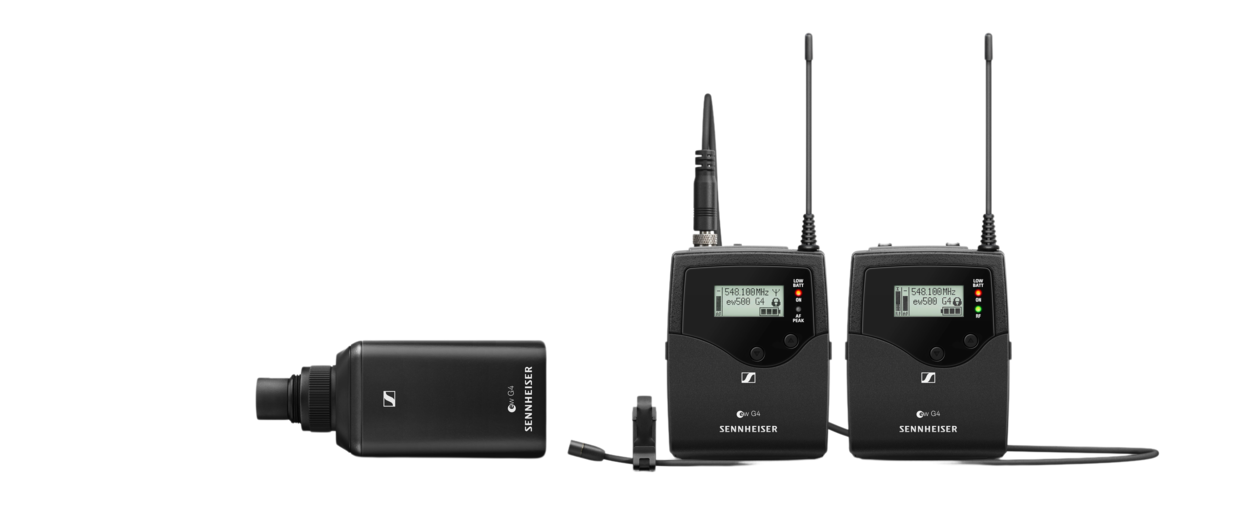 Sennheiser EW 500 FILM G4-BW Wireless Camera Lavalier MKE 2 + Plug-on Transmitter Set