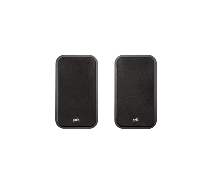 Polk Audio Signature Elite ES20 Bookshelf Speaker (Black) + Wiim Amp Pro Streaming Amplifier (Silver)