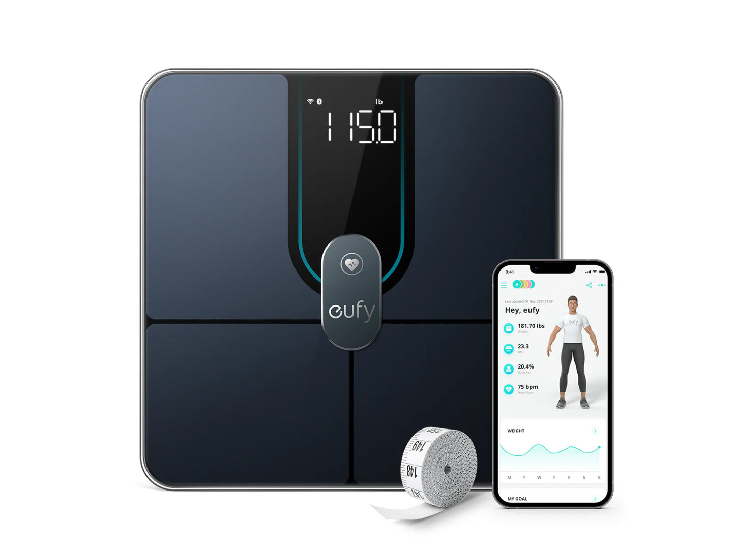 Eufy Smart Scale P2 Pro - Black