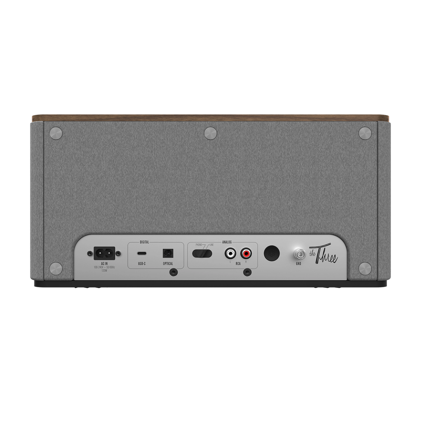 Klipsch The Three Plus Premium Bluetooth Speaker - Walnut