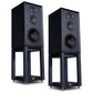 Wharfedale Linton 3-way standmount speaker with stands (Black) + Audiolab 9000A Integrated Amplifier (Black)