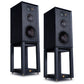 Wharfedale Linton 3-way standmount speaker with stands - Pair (Black) + Leak Stereo 230 Integrated Amplifier (Silver)