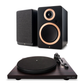 Argon Audio TT MK2 Turntable + Argon Audio Forte A5 MK2 Bluetooth Active Speakers - Pair (Black)