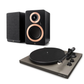 Argon Audio Forte A4 MK2 Bluetooth Active Speakers - Pair (Black) + Argon Audio TT MK2 Turntable - Black