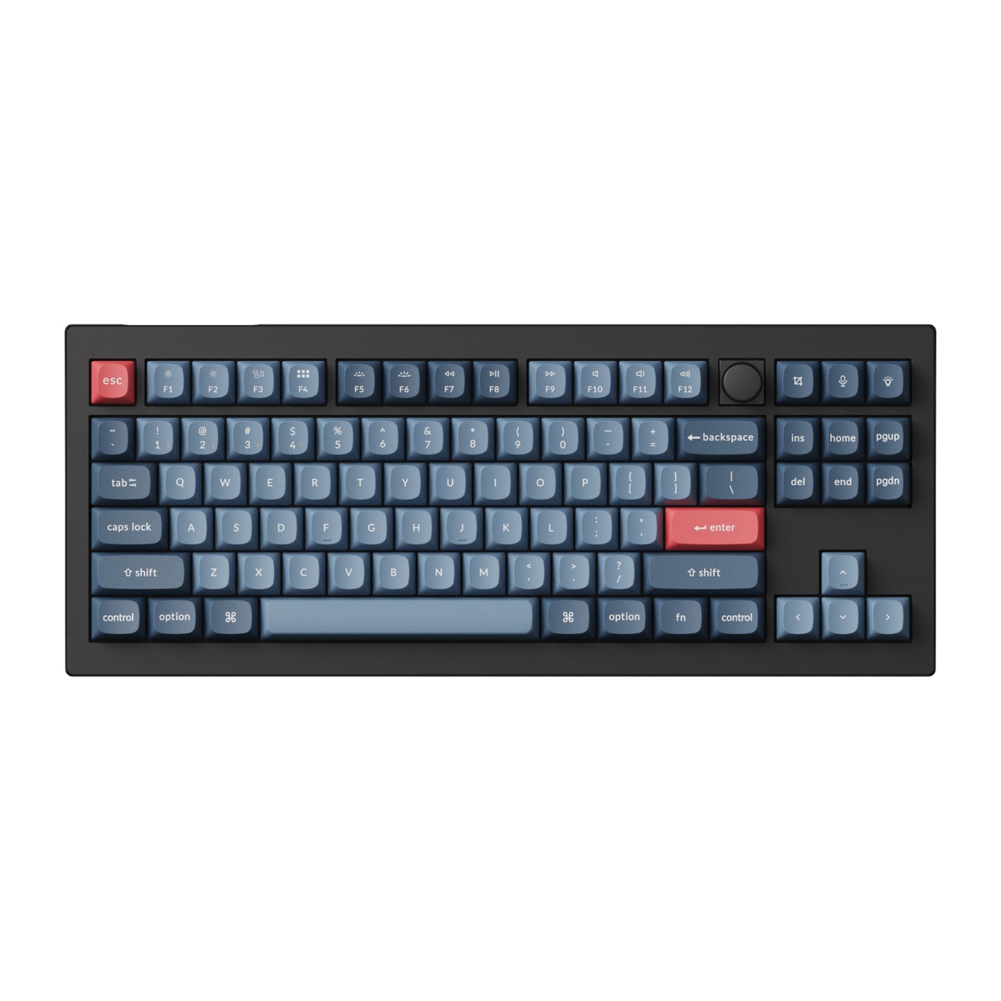 Keychron V3 Max QMK/VIA 80% Wireless Custom Mechanical Keyboard (Banana Switch) - Carbon Black