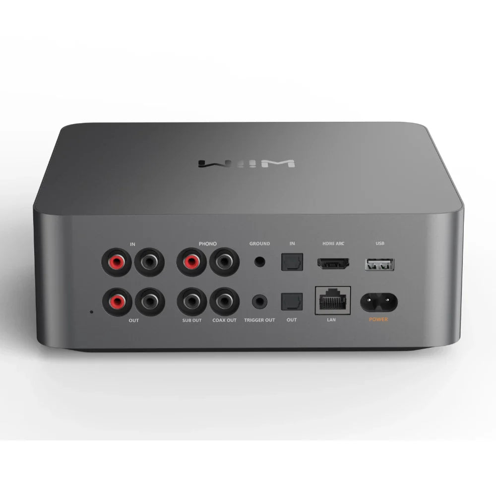 Bowers & Wilkins 606 S3 Bookshelf Speaker - Pair (Black) + Wiim Ultra Streamer (Grey) + WIIM Vibelink Amp (Grey)