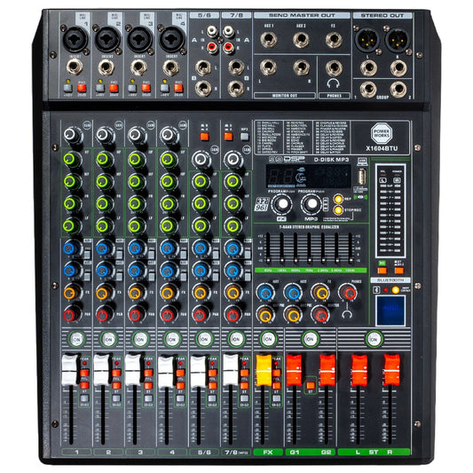 PowerWorks X1604BT-USB 4 Mono/2 Stereo Channel Mixer