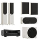 Monitor Audio Bronze 300 7G 5.1 Home Theatre System (White) + Denon AVC-X3800H AV Receiver (Black) (Copy)