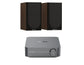Monitor Audio Bronze 50 7G Bookshelf Speaker - Pair (Walnut) + WiiM Amp Pro Multiroom Streaming Amplifier (Silver)