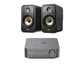 Polk Audio Signature Elite ES20 Bookshelf Speaker (Black) + Wiim Amp Pro Streaming Amplifier (Silver)