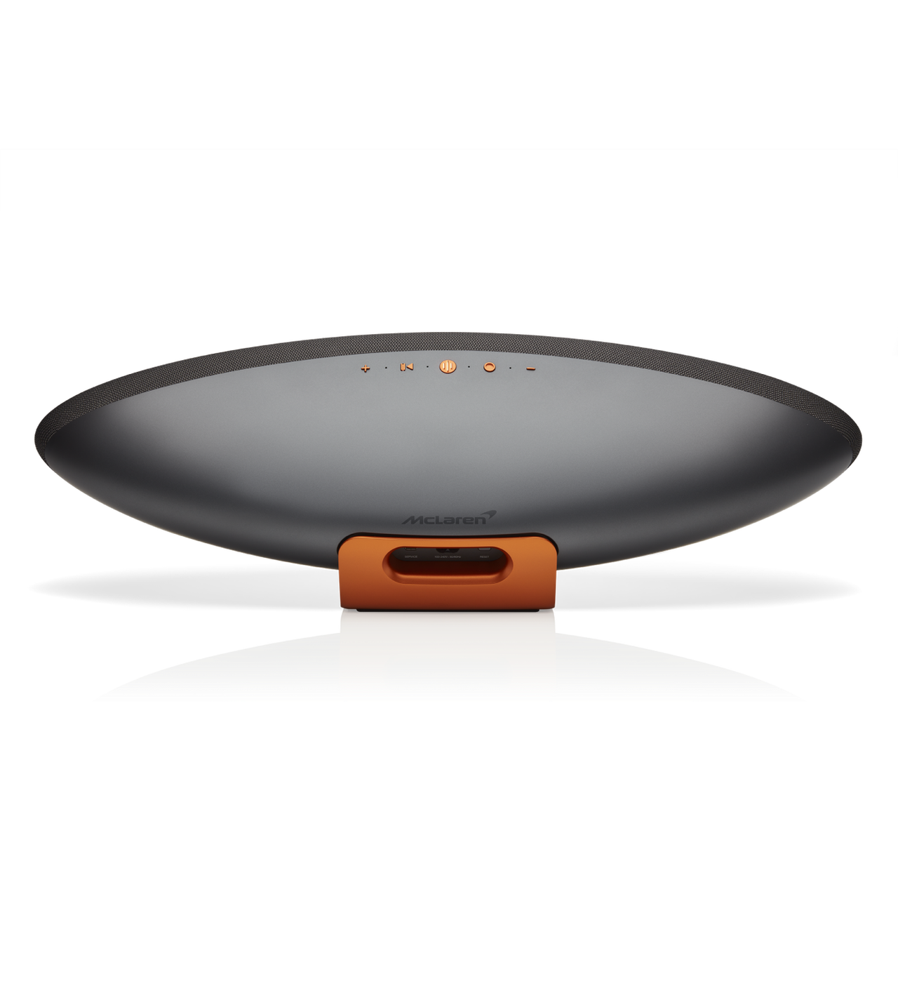 Bowers & Wilkins Zeppelin McLaren Edition Wireless Smart Speaker - Galvanic Grey & Papaya Orange