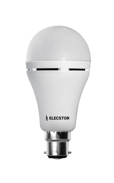 ELECSTOR B22 7W RECHARGEABLE GLOBES - COOL WHITE - Each