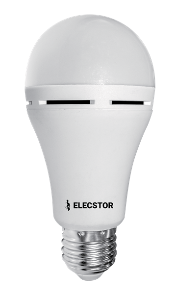 ELECSTOR E27 7W RECHARGEABLE GLOBE - COOL WHITE - Each