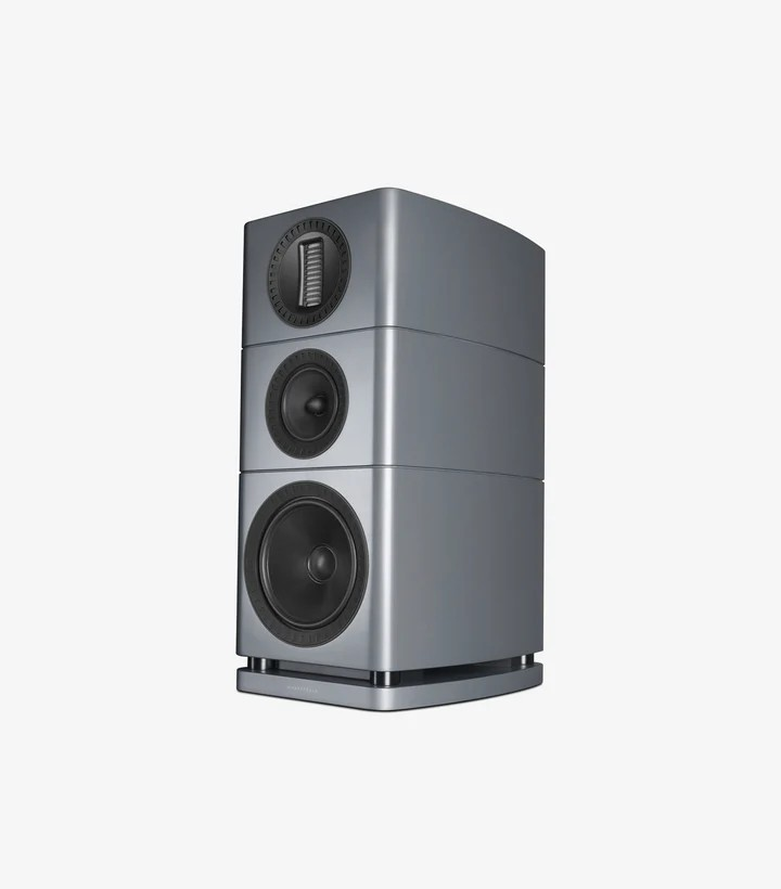 Wharfedale ELYSIAN 2R Standmount Loudspeaker with Speaker Stands- Pair (Lunar Grey)