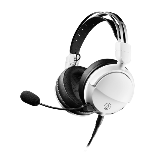 Audio-Technica ATH-GL3 High-Fidelity Closed-Back Gaming Headset - White