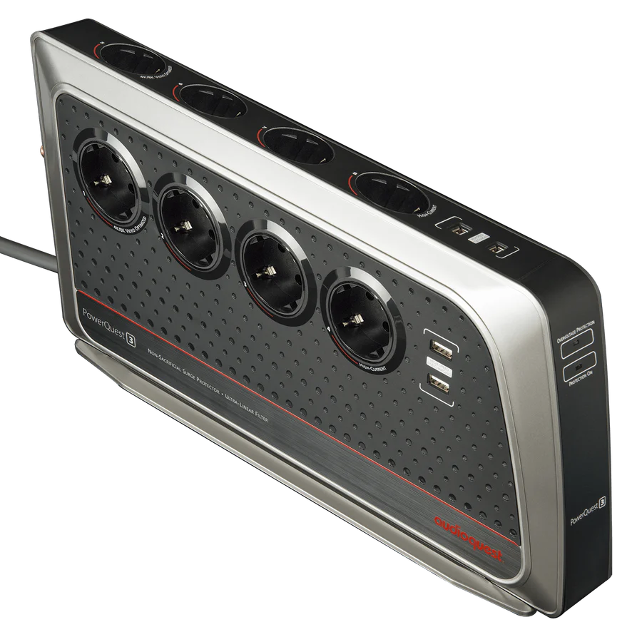 AudioQuest PowerQuest 3 / 8-Outlet Power Conditioner & Non-Sacrificial Surge Protector