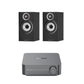 Bowers & Wilkins 607 S3 Bookshelf Speakers - Pair (Black) + WiiM Amp (Grey)