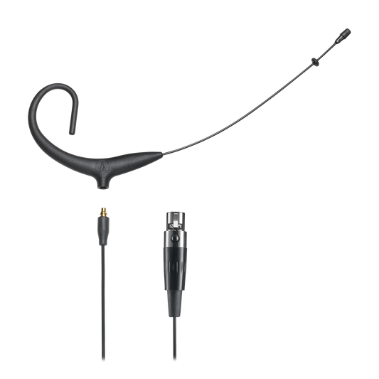 Audio-Technica BP892CT4 Omnidirectional Condense Microphone with TA4F Connector - Each - Black