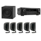 Bowers & Wilkins M-1 Home Theatre System (Black) + Denon AVR-X1800H 7.2 cahnnel AV Receiver (Black)