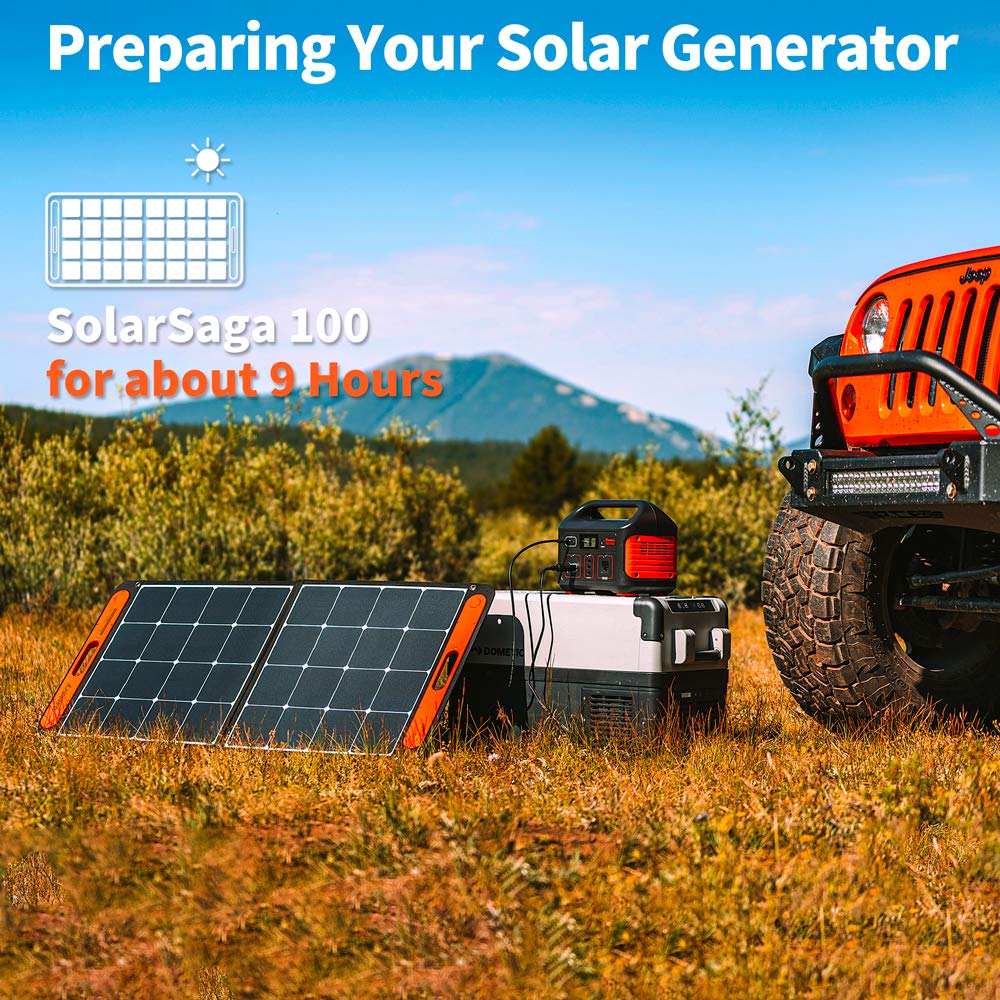 Jackery Explorer 500 Portable Power Station and Jackery SolarSaga 100W Solar Panel