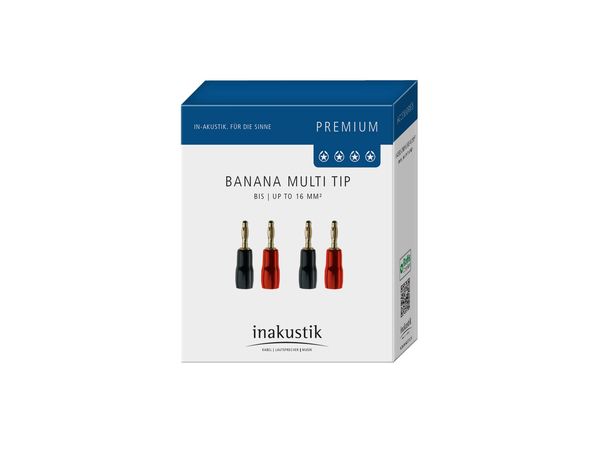 Inakustik PREMIUM Solder Type - Multi Banana Tip - 4mm