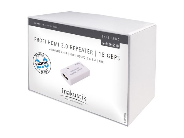 Inakustic EXCELLENZ HDMI 2.0 Repeater 18Gbps - White