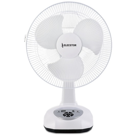 ELECSTOR 12-INCH RECHARGEABLE TABLE FAN - Each