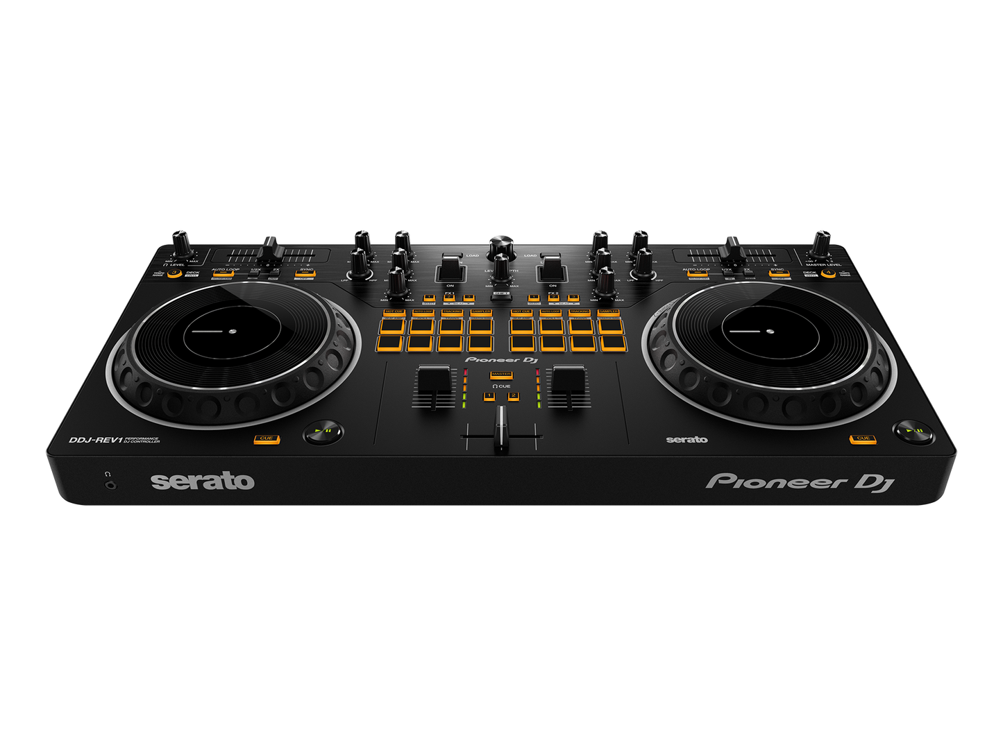 Pioneer DJ DDJ-REV1 Scratch-style 2-channel DJ controller for Serato DJ Lite (Black)