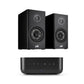 Denon Home Amp 2 Ch. 100W Amplifier (Black) + Polk Reserve R100 Bookshelf Speakers - Pair (Black)