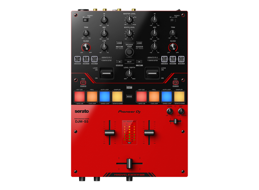 Pioneer DJ DJM-S5 Scratch-style 2-channel DJ mixer (gloss red)