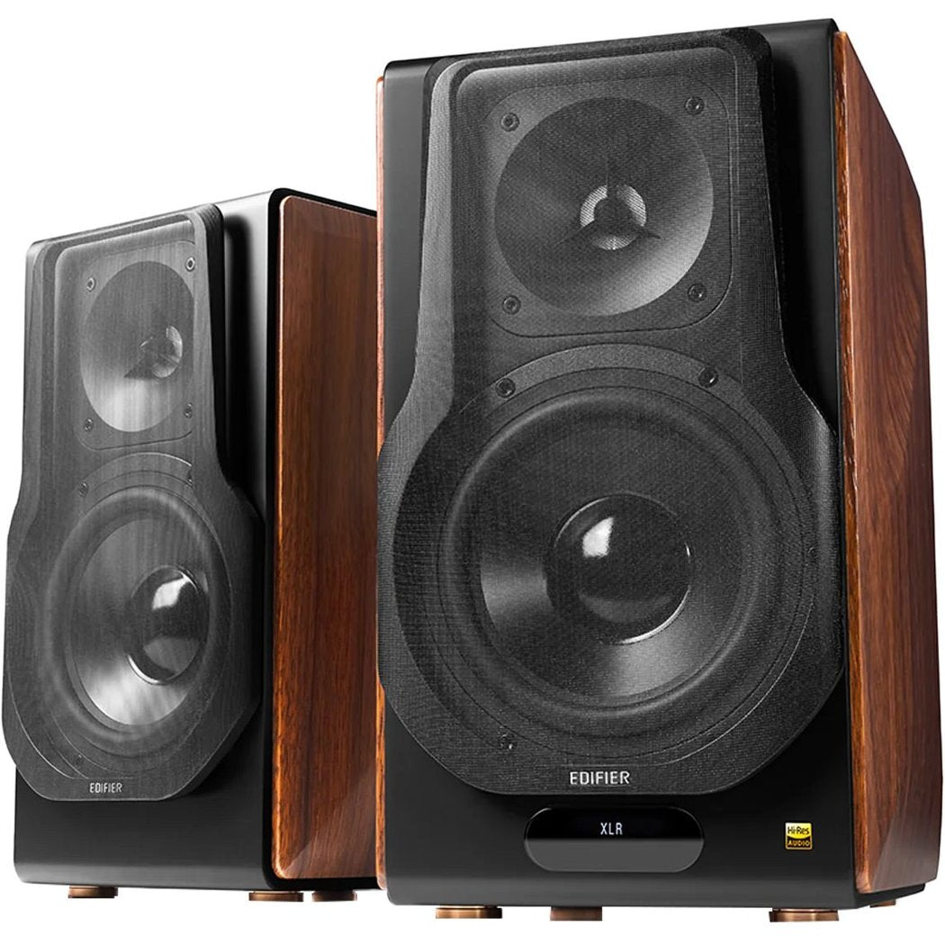 Edifier S3000MKII Premium 2.0 Active Bookshelf Speakers - Pair - Dark Brown