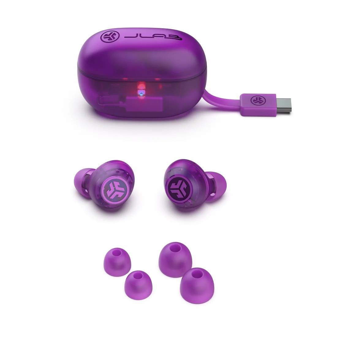 Jlab Go Pop ANC True Wireless Earbuds - Each (Transparent Purple)