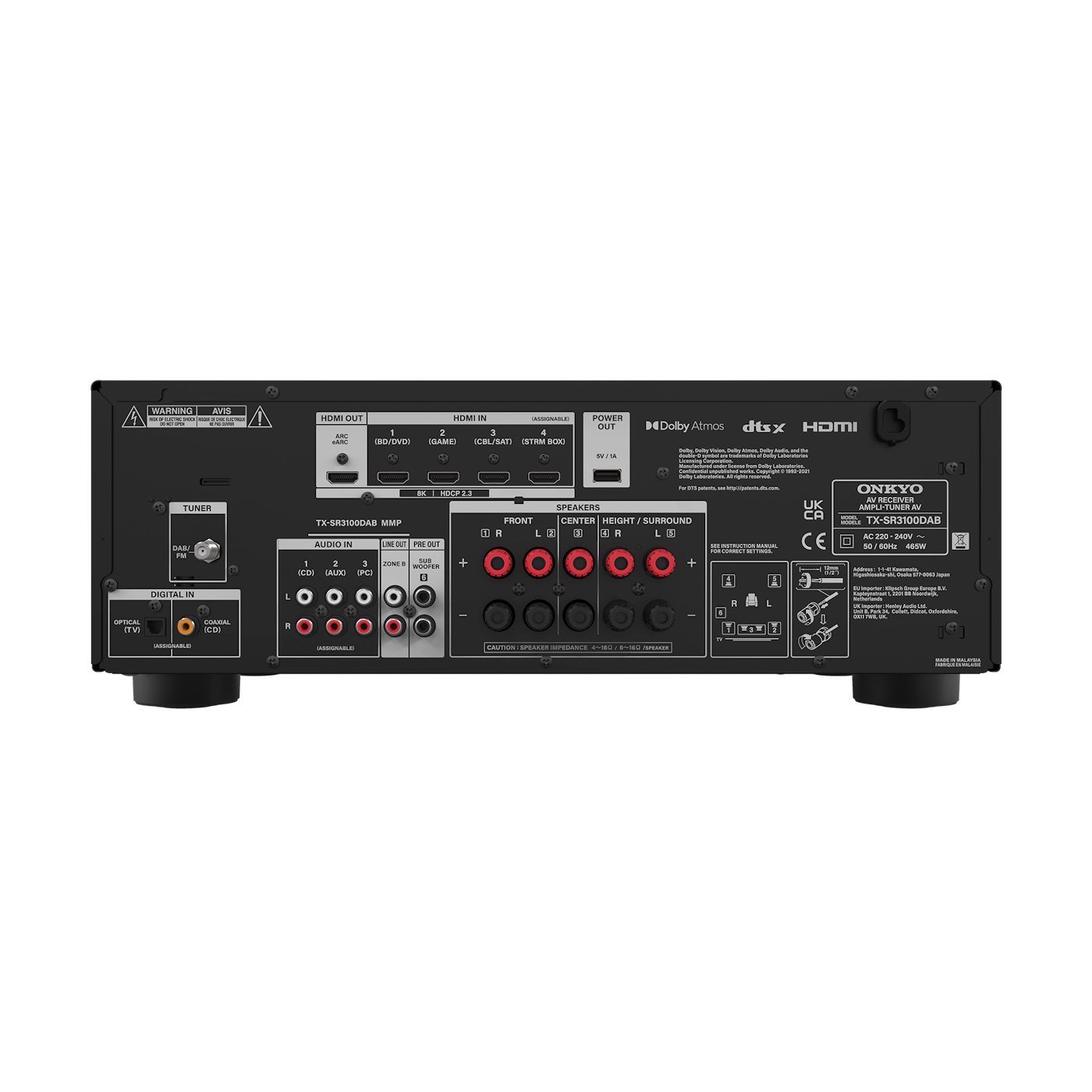 Onkyo TX-SR3100 5.2-Channel AV Receiver (Black)