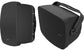 Klipsch RSM-650 Indoor / Outdoor Residential Surface Mount Speakers - Pair (Black) + SONOS Amp Stereo Amplifier (Black)