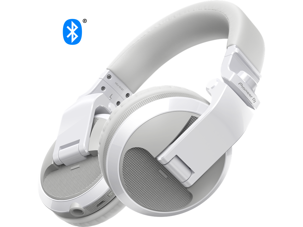Pioneer DJ HDJ-X5BT-W Over-ear DJ headphones with Bluetooth® functionality - White