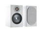 Monitor Audio Bronze 50 Bookshelf Speakers (White) + WiiM Amp (Grey)