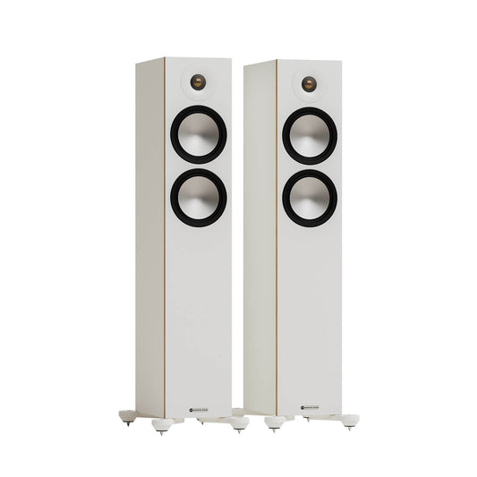 Monitor Audio Bronze 300 7G Floorstanding Speaker - Pair (White)