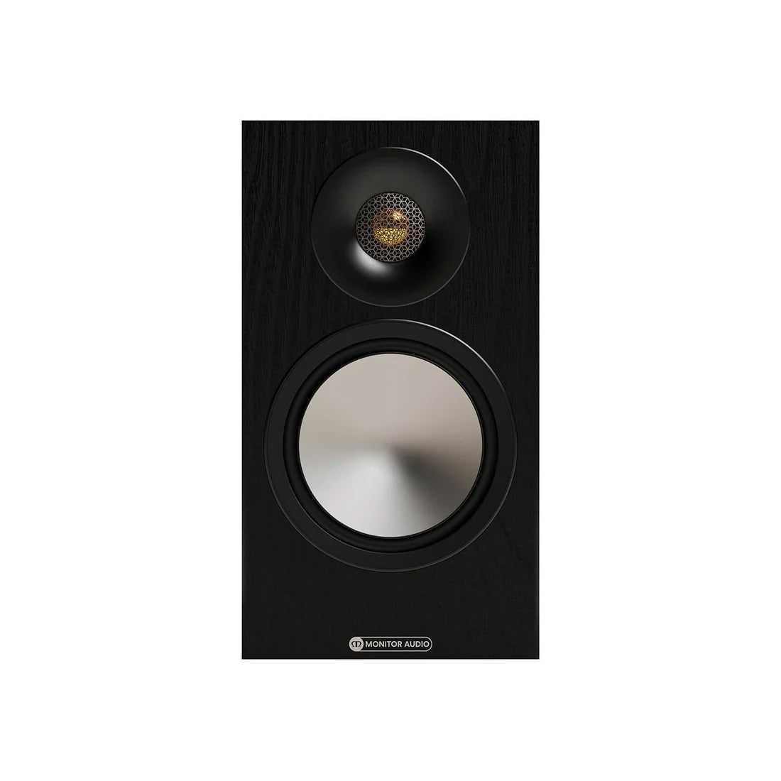 Monitor Audio Bronze 50 7G Bookshelf Speaker - Pair (Black) + WiiM Amp Pro Multiroom Streaming Amplifier (Silver)