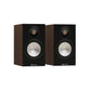Monitor Audio Bronze 50 7G Bookshelf Speaker - Pair (Walnut) + WiiM Amp Pro Multiroom Streaming Amplifier (Silver)