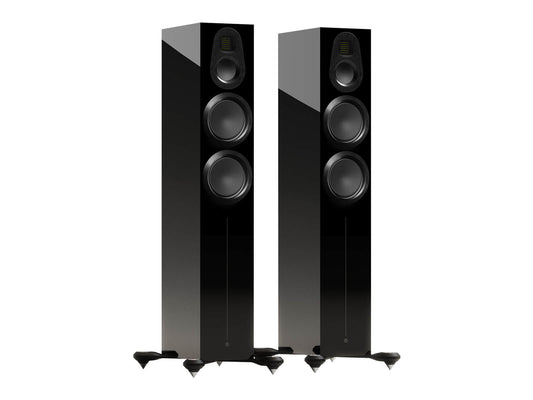 Monitor Audio Gold 300 6G Floorstanding Speakers - Pair - Gloss Black