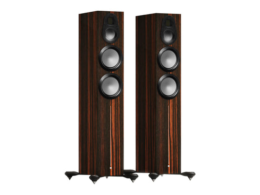 Monitor Audio Gold 300 6G Floorstanding Speakers - Pair - Macassar